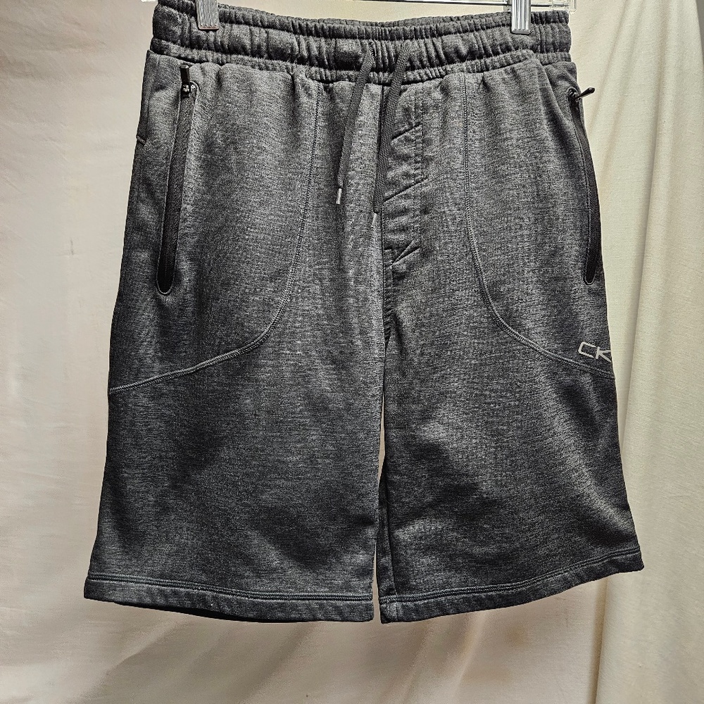 2for$20 Calvin Klein performance grey polyester short athletic casual sweats Med